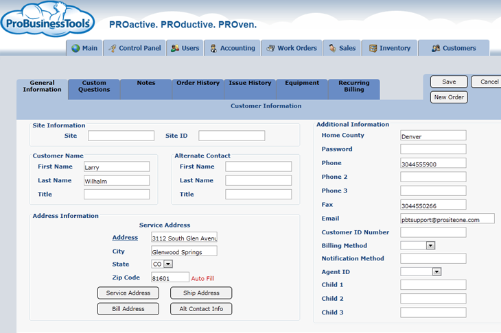 Customer Sales & Tracking | ProBusiness Tools